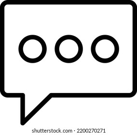 Speech bubble icon, logo or symbol