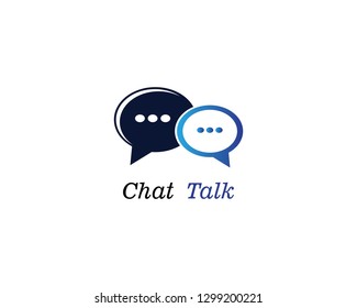Speech bubble icon Logo template vector illustration