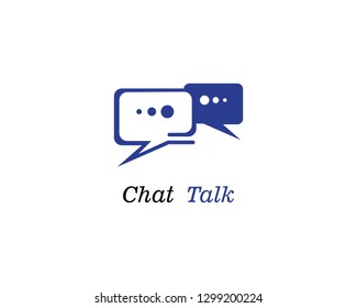 Speech bubble icon Logo template vector illustration