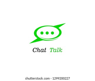 Speech bubble icon Logo template vector illustration