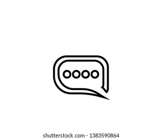 Speech Bubble icon Logo template vector illustration - Vector
