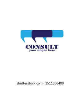 Speech bubble icon Logo template vector
