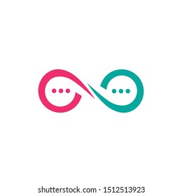Speech bubble icon and Logo template vector illustration