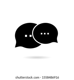 Speech bubble icon Logo template vector illustration