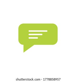 Speech bubble icon Logo template vector