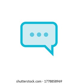 Speech bubble icon Logo template vector