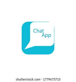 Speech bubble icon Logo template vector