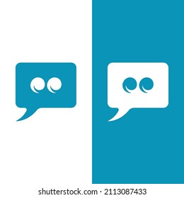 Speech bubble icon Logo template vector illustration