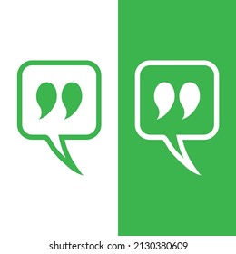 Speech bubble icon Logo template vector illustration