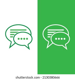 Speech bubble icon Logo template vector illustration
