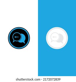 Speech bubble icon logo template vector illustration