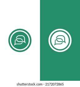 Speech bubble icon logo template vector illustration