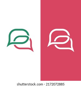 Speech bubble icon logo template vector illustration
