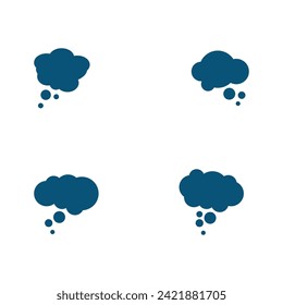 Speech bubble icon Logo template vector illustration
