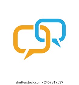 Speech bubble icon Logo template vector illustration