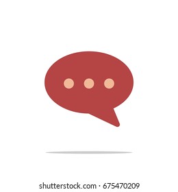 Speech Bubble Icon Logo Template Illustration Design. Vector EPS 10.