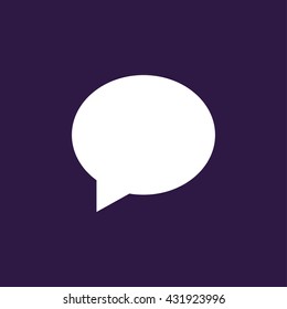 Speech bubble icon or message icon . Vector illustration