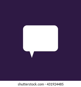 Speech bubble icon or message icon . Vector illustration