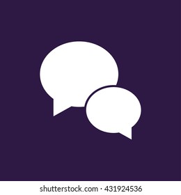 Speech bubble icon or message icon . Vector illustration