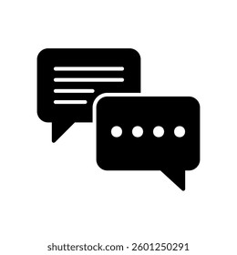 Speech bubble icon for messages and chat
