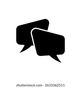 speech bubble icon, modern vector isolated on white background.