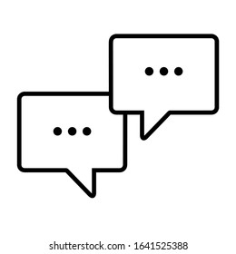 speech bubble icon on white background