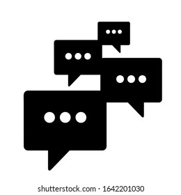 speech bubble icon on white background