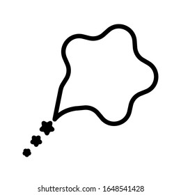 icono de burbuja de voz en fondo blanco