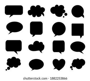 Speech bubble icon on white background.