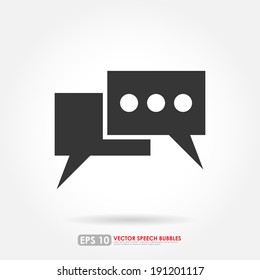 Speech bubble icon on white background