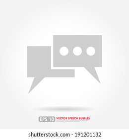 Speech bubble icon on white background
