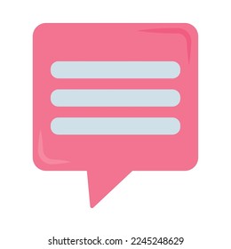speech bubble icon on white background