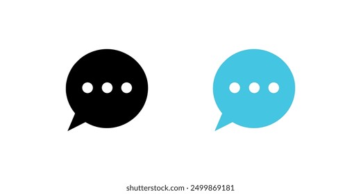 Speech bubble icon on white background. Vector illustration in trendy flat style