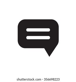 Speech bubble icon on white background