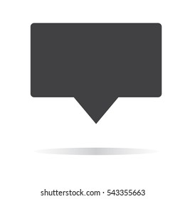 Speech bubble icon on white background. Speech bubble sign. 