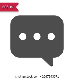Speech Bubble Icon. Professional, pixel perfect icon, EPS 10 format.