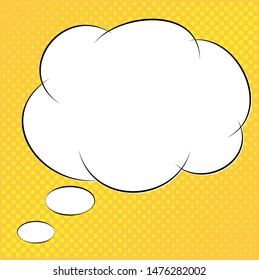 speech bubble icon. retro comic bubble style. chat icon vector 