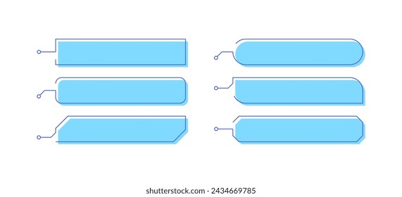 Speech bubble icon set. Flat style. Vector icons