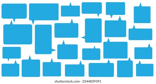 Sprechblasen-Symbolsatz. Sprich Symbole. Chatzeichen. Dialog- und Kommunikationssymbole. Wolken-Denksymbol. Vektor-Isolierzeichen , Sprechblase. Leere, leere, weiße Vektor-Sprechblasen, Design eps 10