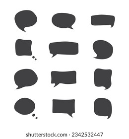 Speech Bubble Icon Set Vector Design.