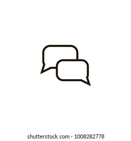 speech bubble icon. sign design