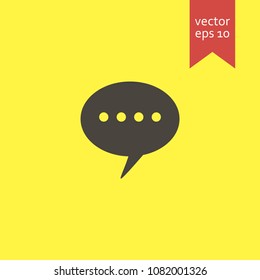 speech bubble. speech bubble icon. sign design. Vector EPS 10