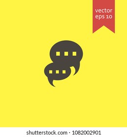 speech bubble. speech bubble icon. sign design. Vector EPS 10