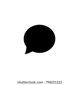 speech bubble icon. sign design