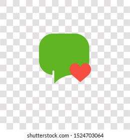speech bubble icon sign and symbol. speech bubble color icon for website design and mobile app development. Simple Element from interaction assets collection for mobile concept and web apps icon.