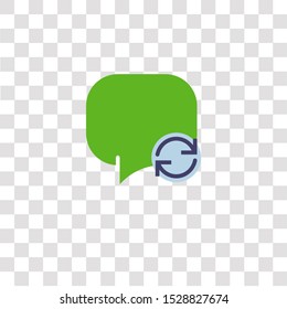 speech bubble icon sign and symbol. speech bubble color icon for website design and mobile app development. Simple Element from interaction assets collection for mobile concept and web apps icon.