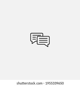 Vector de signo de icono de burbuja de voz,Símbolo, ilustración de logotipo para web y móvil
