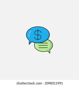 Speech bubble icon sign vector,Symbol, logo illustration for web and mobile