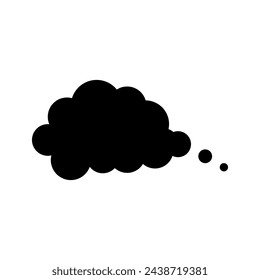 Speech bubble icon simple flat trendy style illustration on white background..eps
