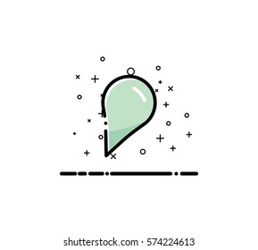 Speech bubble icon. Single high quality outline symbol for web design or mobile app. Thin line sign for design logo. Black outline pictogram on white background